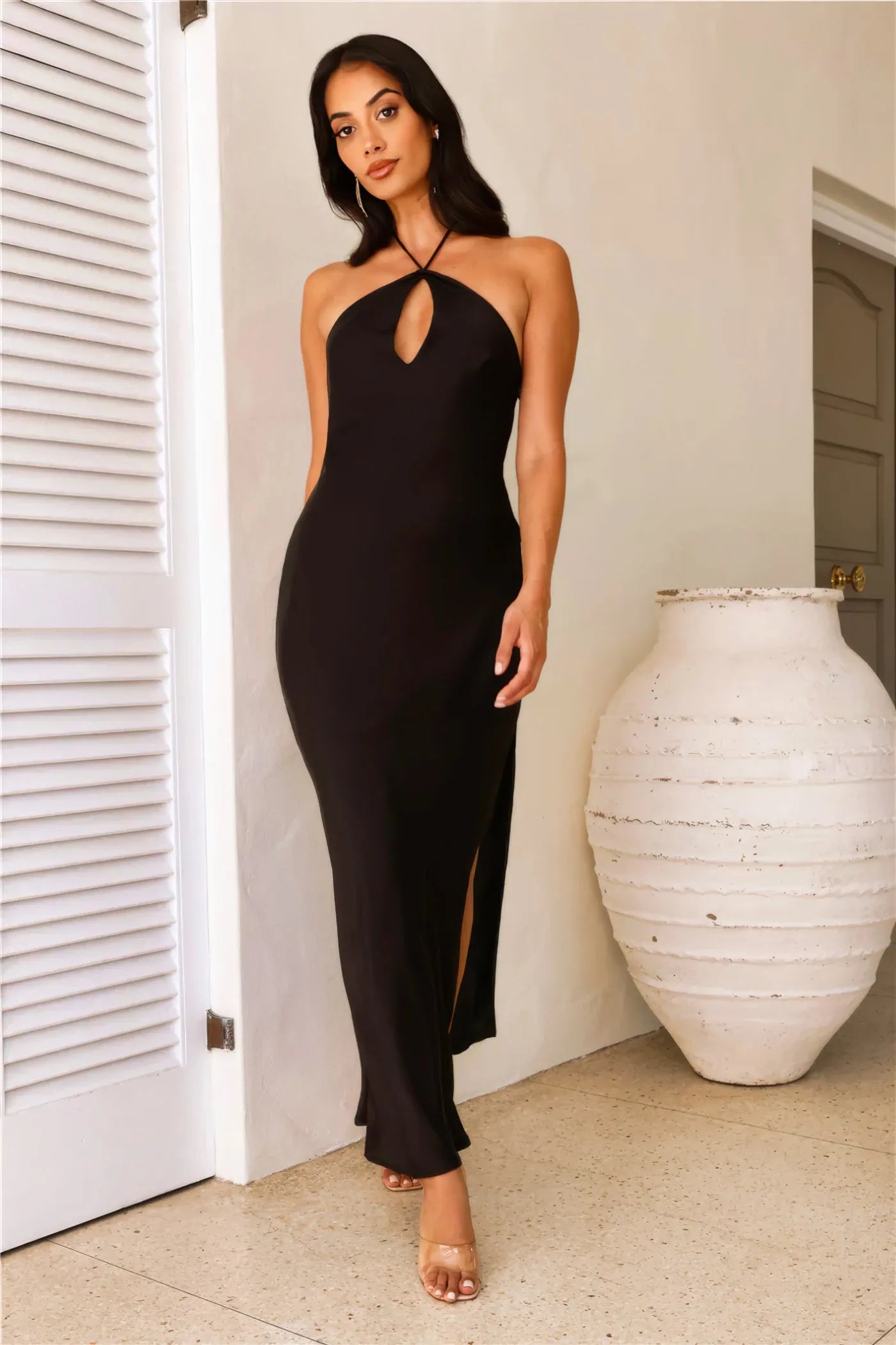 Eclipse Allure Halter Neck Maxi Dress - Bulks