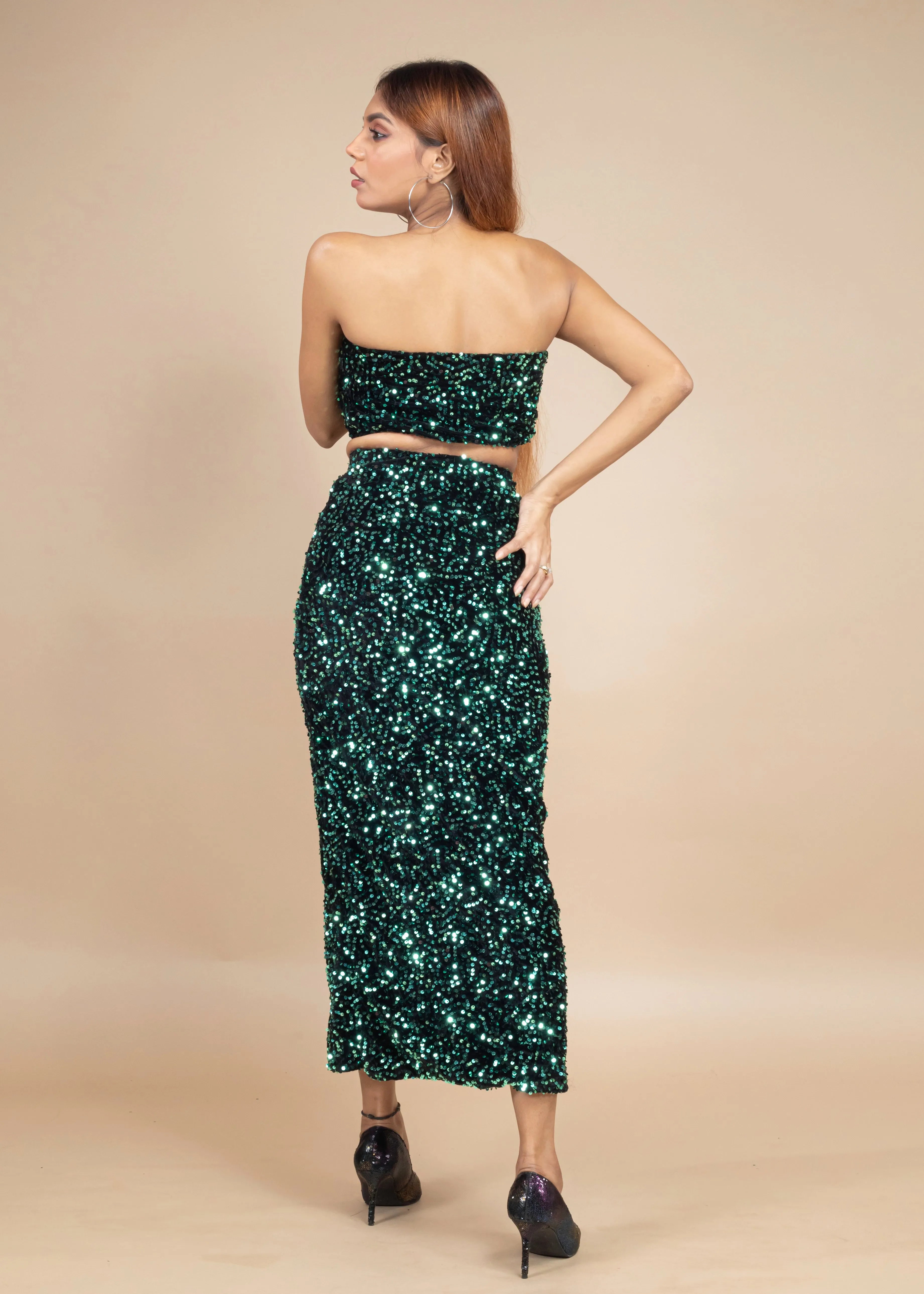 STUNNING VELVET SEQUIN CO-ORD SET - Bulks