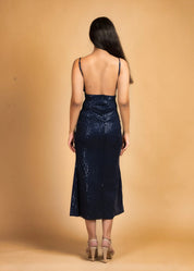 SLEEK SENSATION SEQUIN SLIP DRESS - Bulks