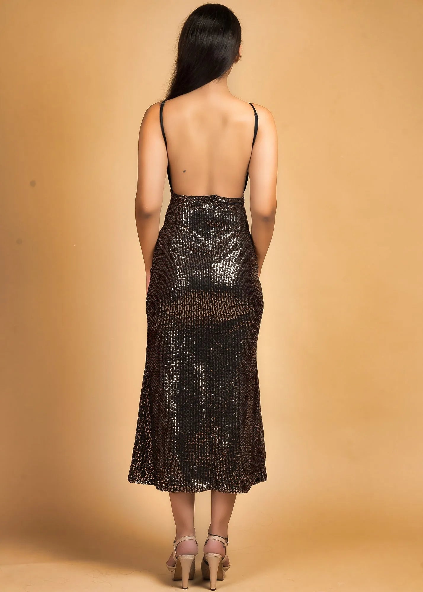 SLEEK SENSATION SEQUIN SLIP DRESS - Bulks