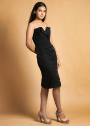 ELEGANCE MEETS STYLE PREMIUM CREPE BODYCON DRESS - Bulks