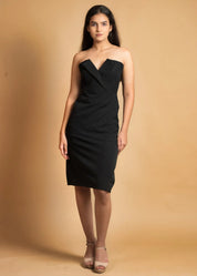 ELEGANCE MEETS STYLE PREMIUM CREPE BODYCON DRESS - Bulks