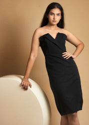 ELEGANCE MEETS STYLE PREMIUM CREPE BODYCON DRESS - Bulks