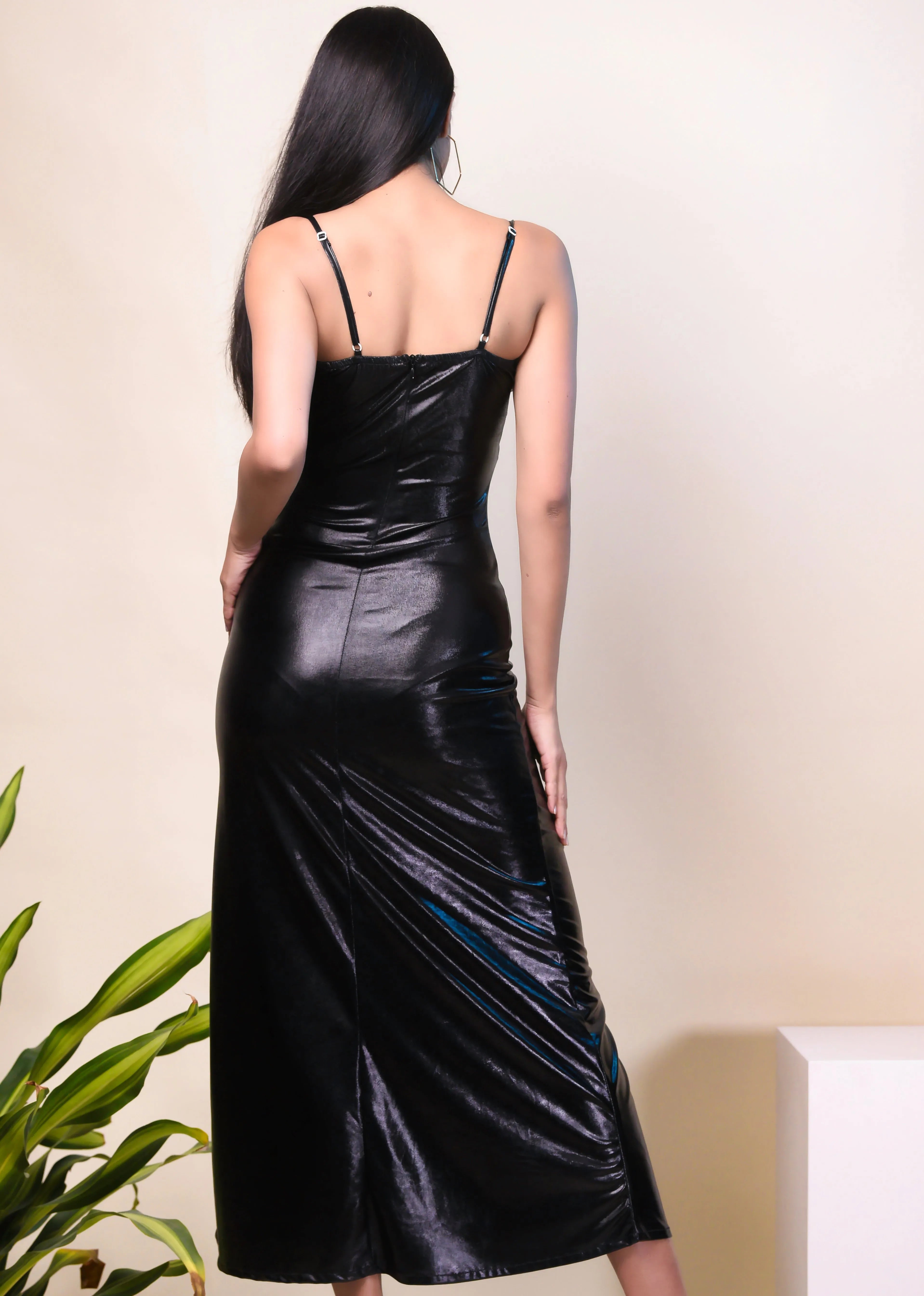 ELEGANT METALLIC LONG DRESS - Bulks