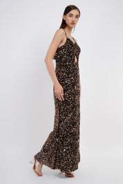 Luxe Velvet Sequin Slip Long Dress