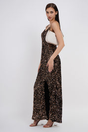 Luxe Velvet Sequin Slip Long Dress