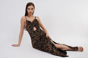 Luxe Velvet Sequin Slip Long Dress