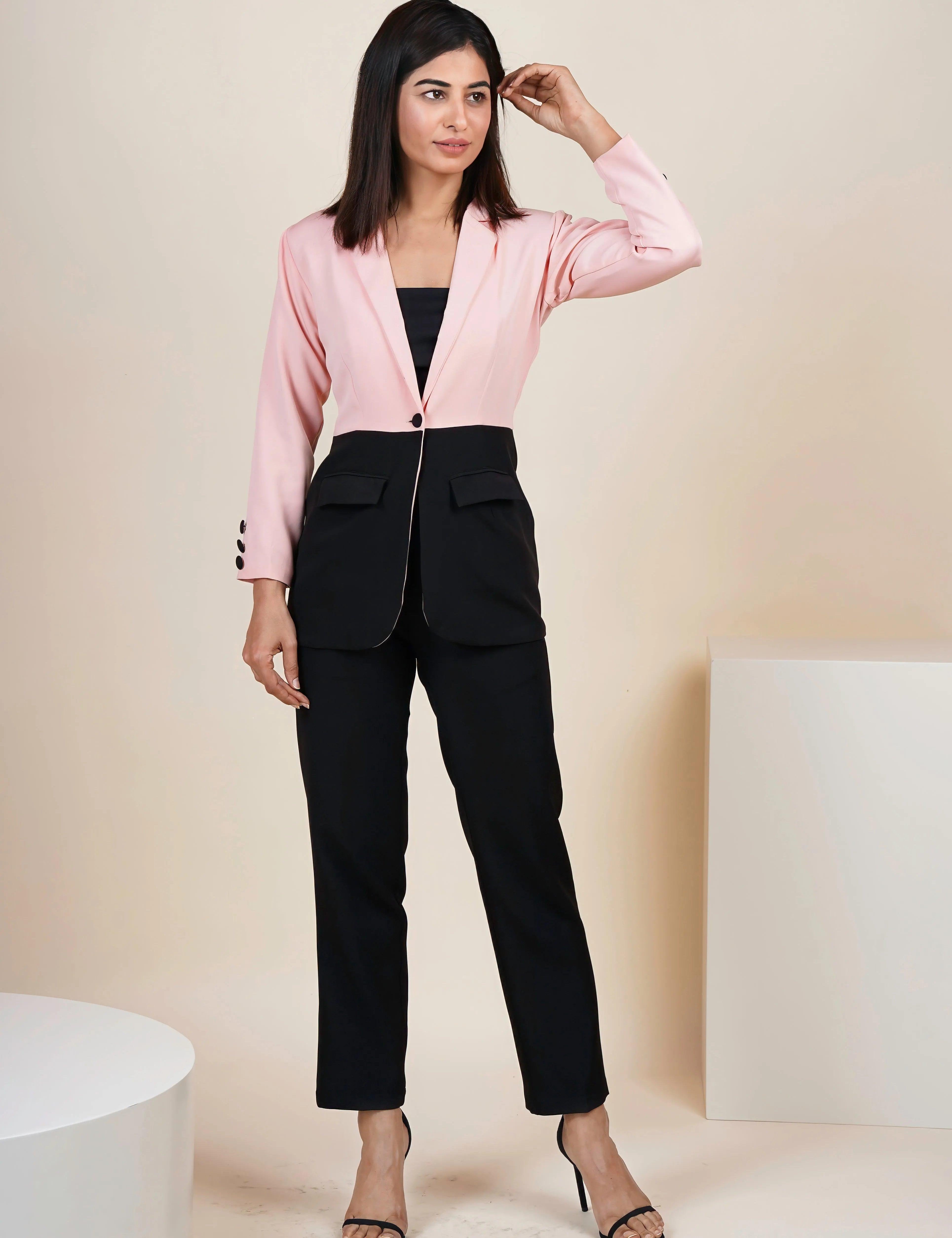 Dual Blazer With Pant Co-Ord Set