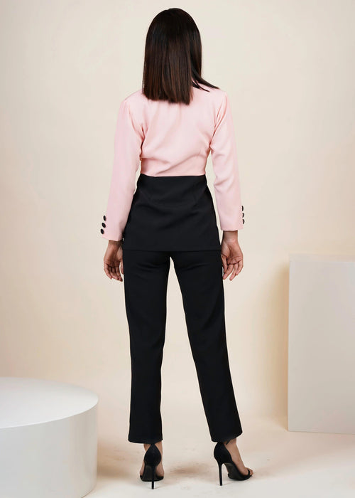 DUAL BLAZER WITH PANT CO-ORD SET-Womenue